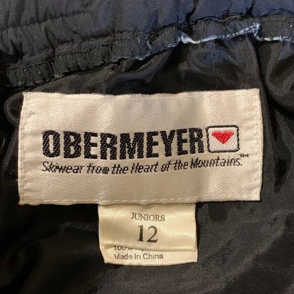 Obermeyer Juniors Radical Adjustable Nylon Snowboarding Ski Bib Pants Size 12 - Picture 10 of 15